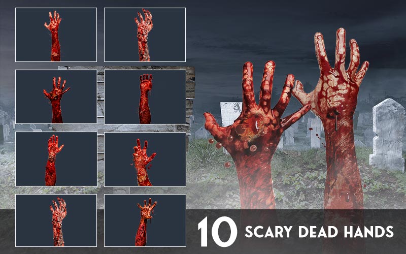 Scary Dead Hands preview for Halloween 
