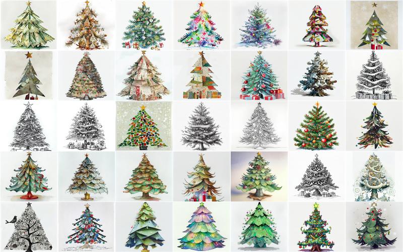 christmas trees graphics