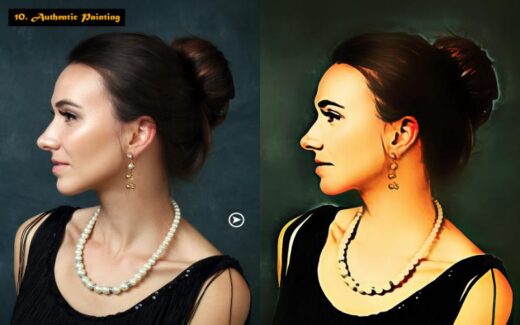 authentic painting photoshop action