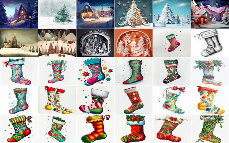 christmas graphics bundle
