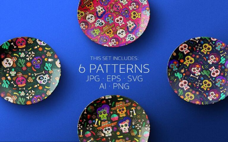dia de muertas patterns preview dia de muertas patterns preview