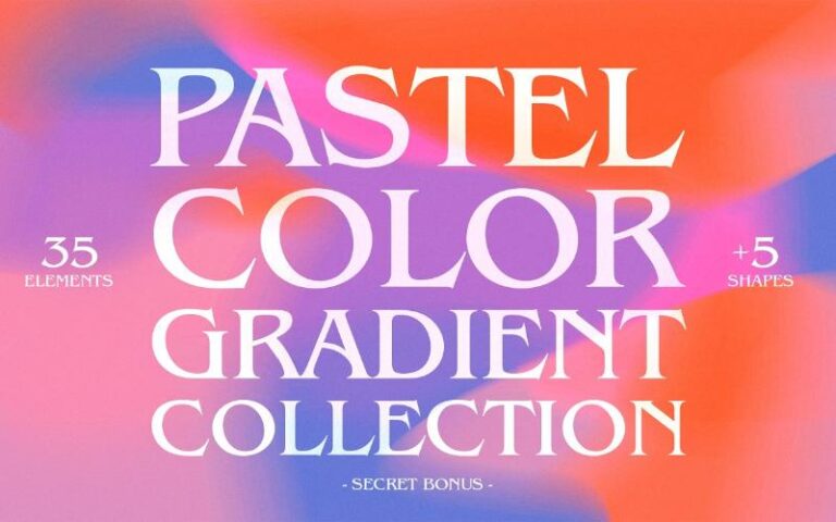 pastel color gradient collection pastel color gradient graphic elements collection