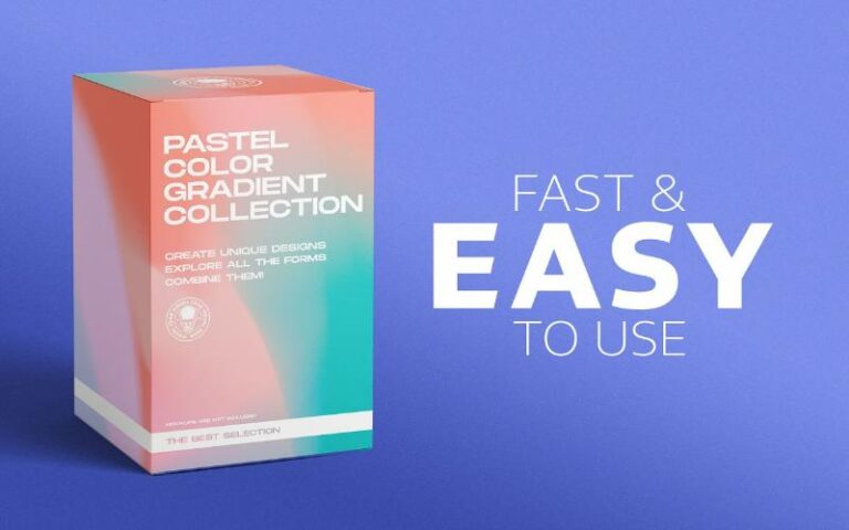 pastel color gradient collection mockup pastel color gradient graphic eleements collection mockup