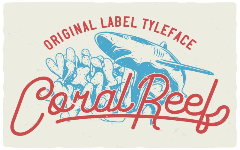 best fonts, Coral leaf font