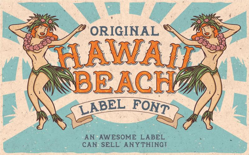 Hawaii Beach Font, new modern fonts