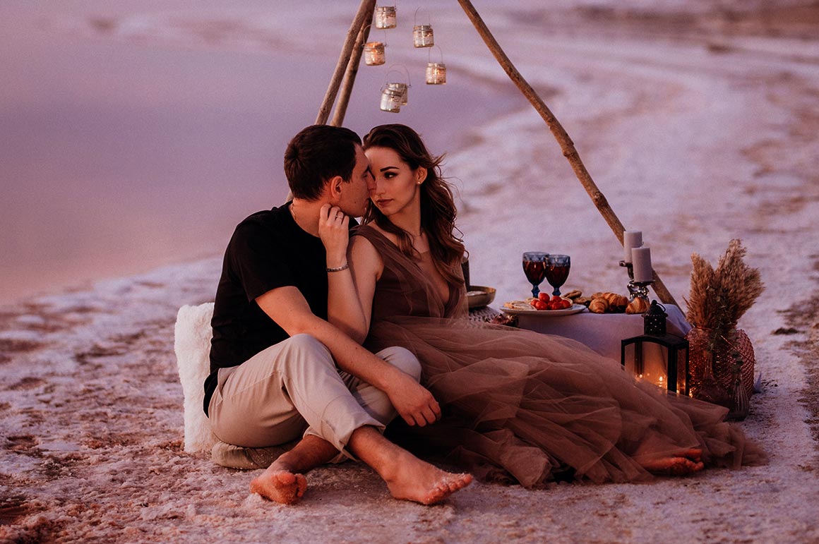 couple on the beach