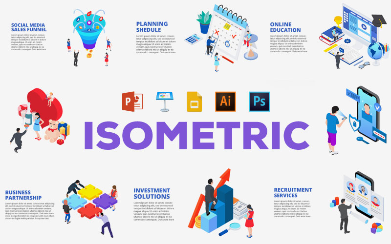 Powerpoint-Infographics-Templates-Isometric