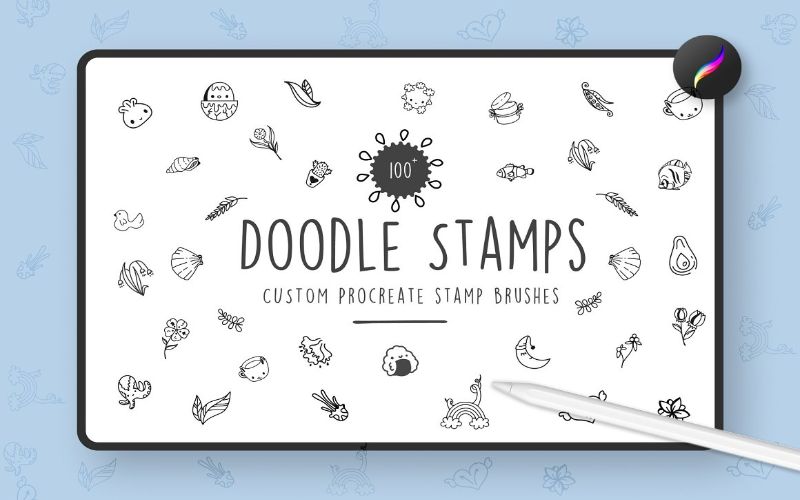 Doodle Stamps - Custom Procreate Stamp Brushes