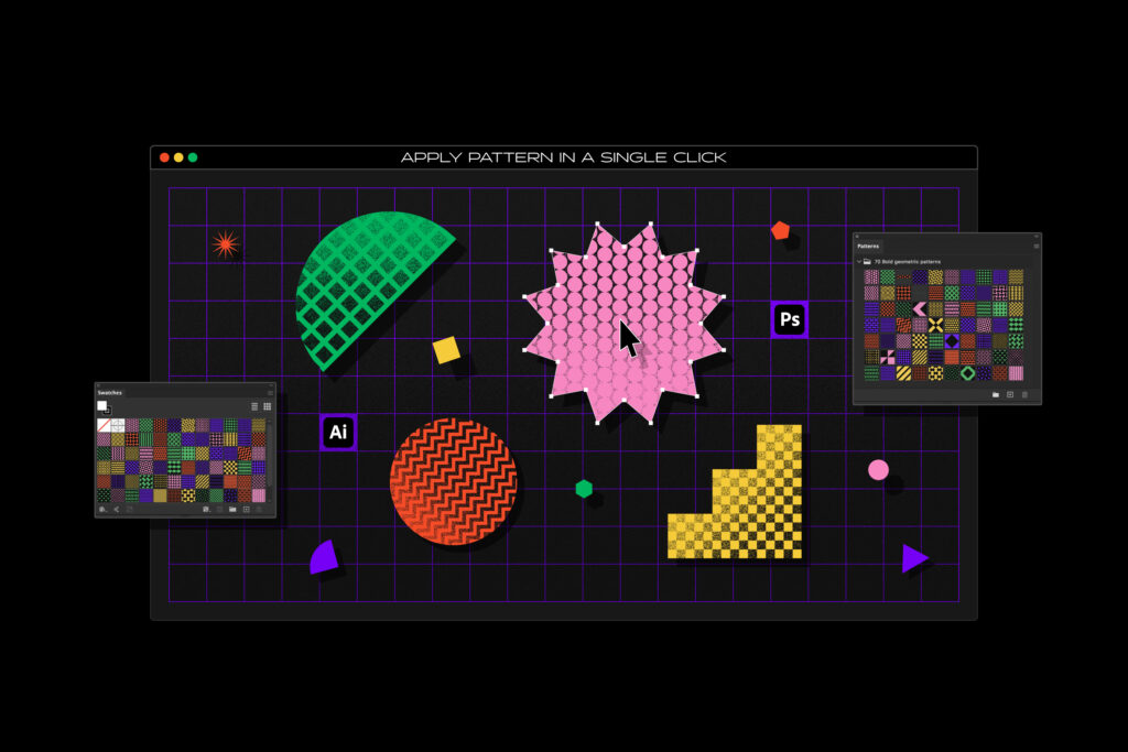 how to apply the vibrant patterns