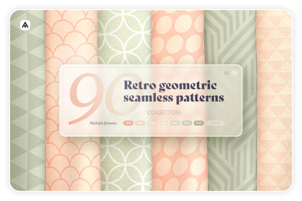retro geometric seamless patterns Banner image