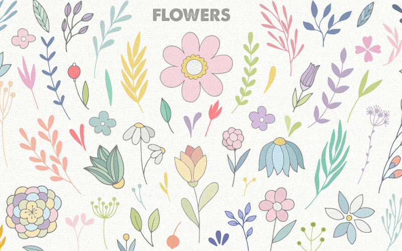 flower illustrations preview flower illustrations preview - Decorative designs