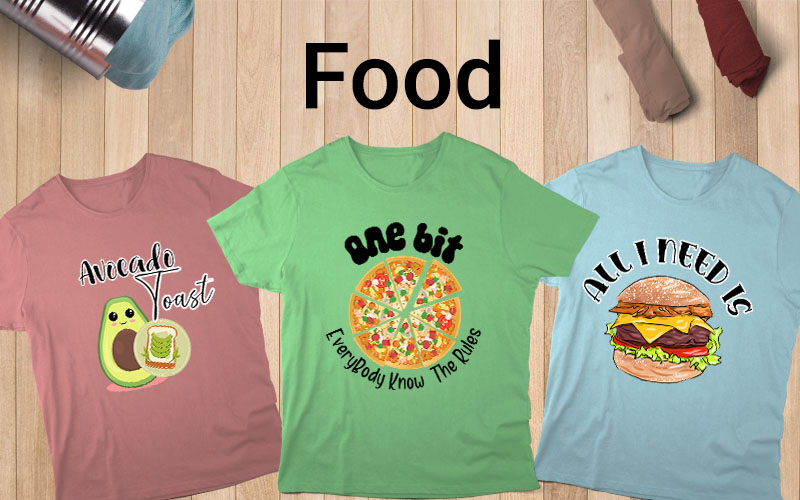 food shirt design, food t shirt design