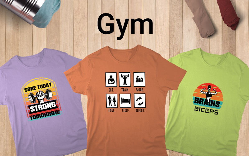 gym designs for t shirts