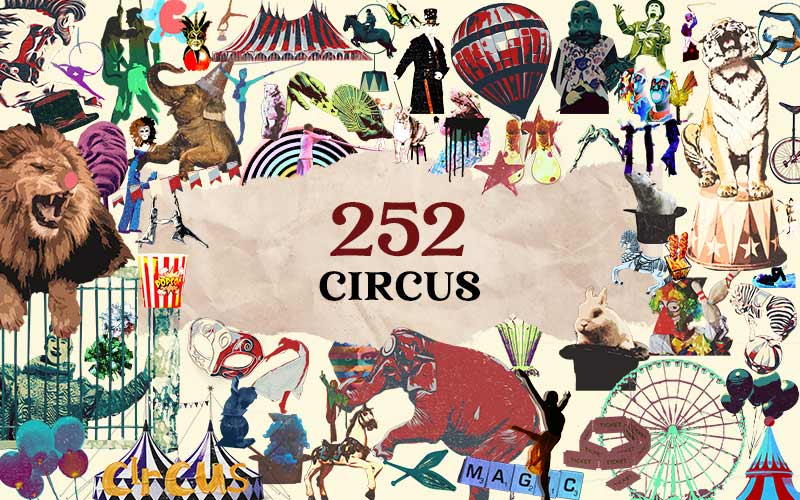 animal cut outs, circus cutouts