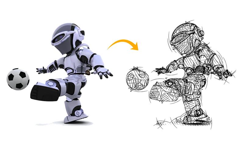 pencil sketch art photoshop action