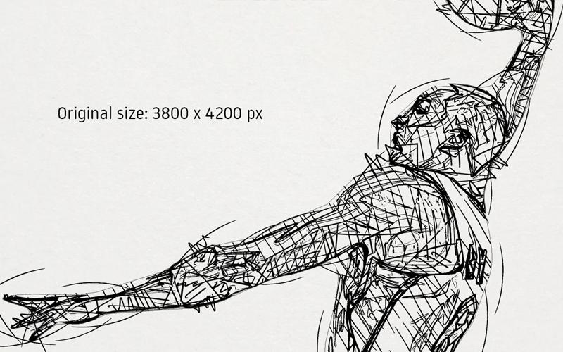  rough sketch photoshop action preview and size details