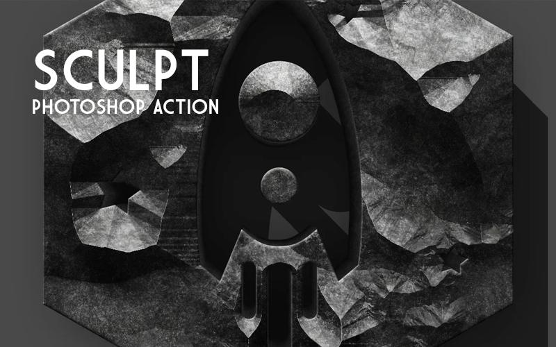 sculpt photoshop action 