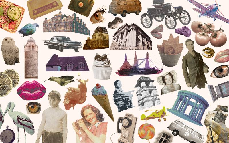 photo cut out collage