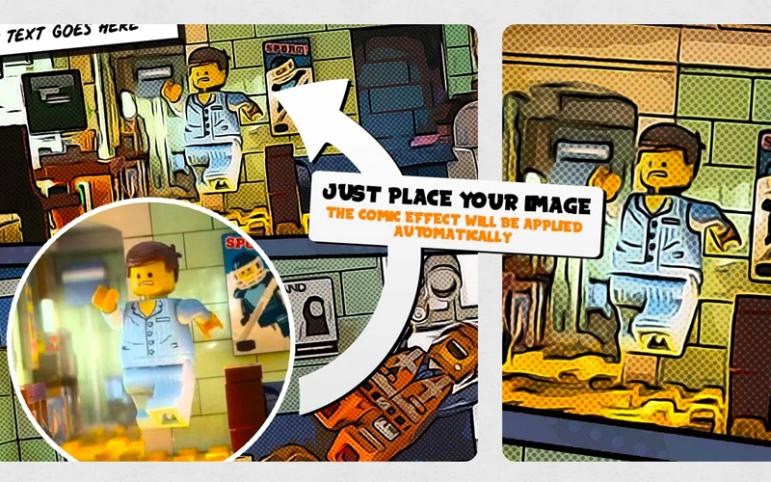 comic book effect photoshop action, comic book filter photoshop download