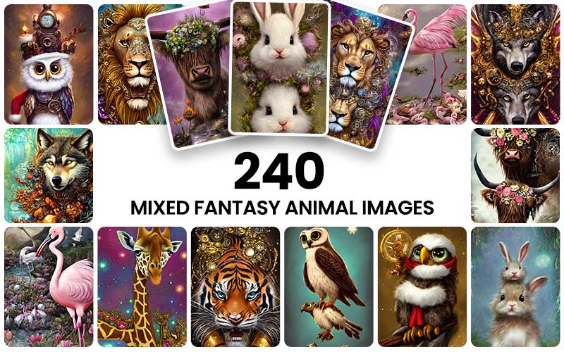 fantasy animal images bundle feature image fantasy animal images bundle feature image