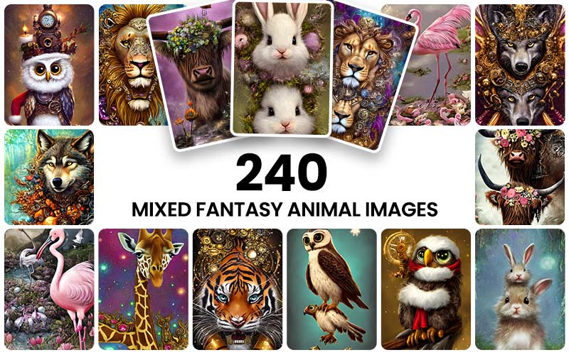 fantasy animal images bundle feature image