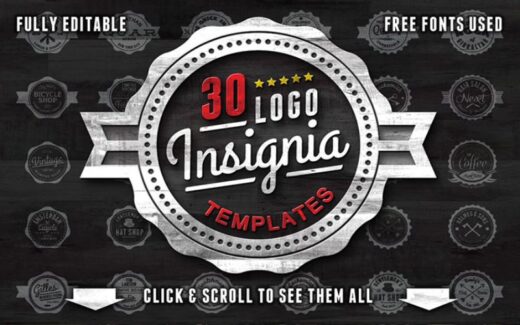 elegant logo template
floral logo template