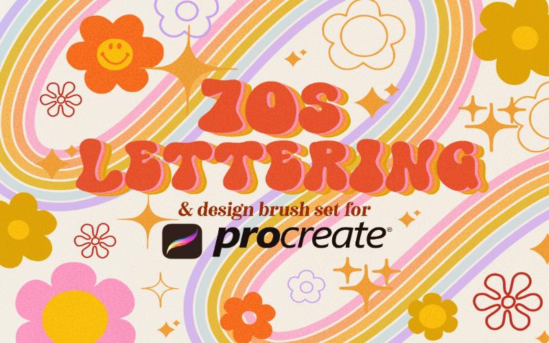 70s Lettering Brushes