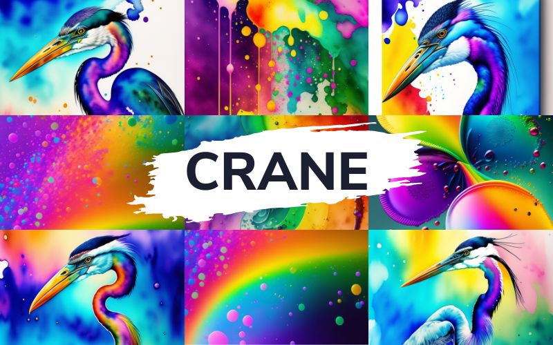 watercolor Birds-Illustrations-Crane
