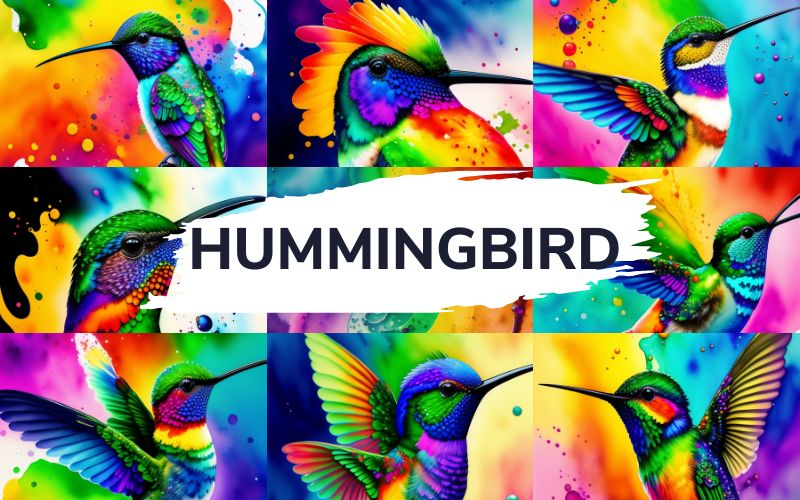 Birds-Illustrations-Hummingbird