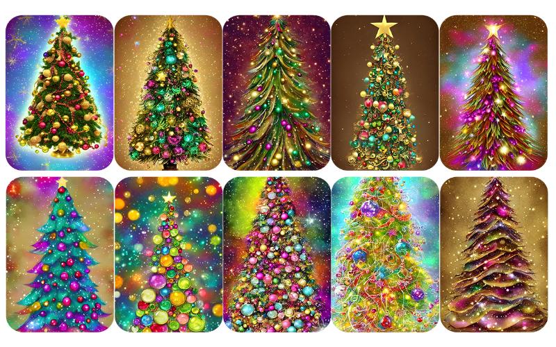 mixed spectacular images - fantasy christmas tree