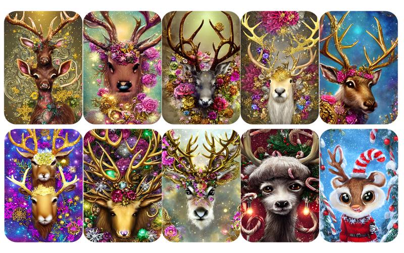 mixed spectacular images - fantasy reindeer mixed spectacular images - fantasy reindeer