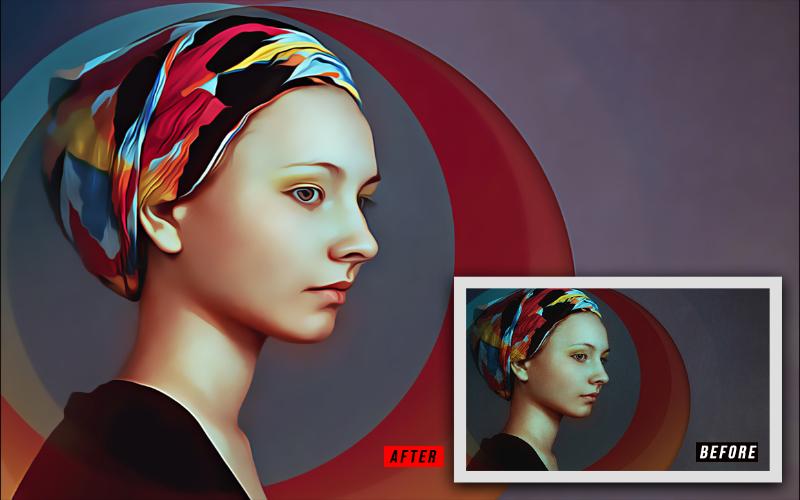 Blaze oil painting - painting action - preview Blaze oil painting - painting action - preview