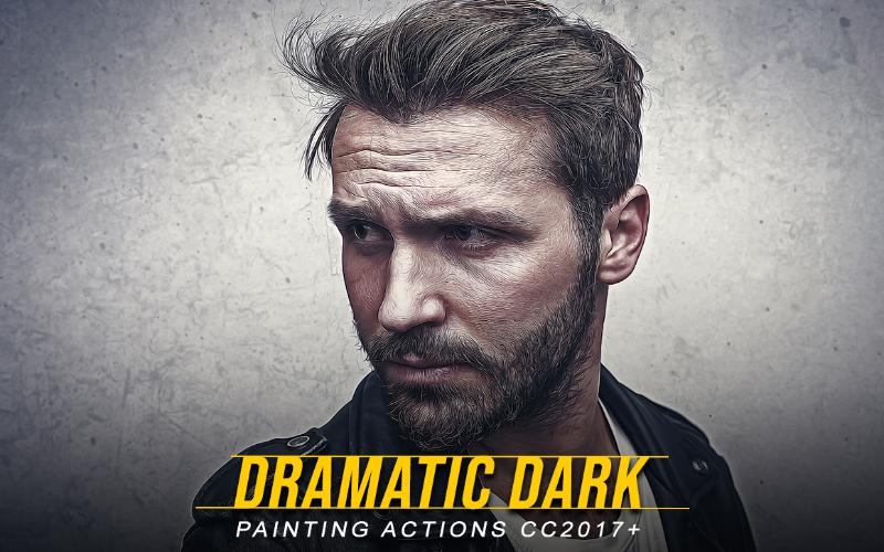 dramatic dark- painting action dramatic dark- painting action