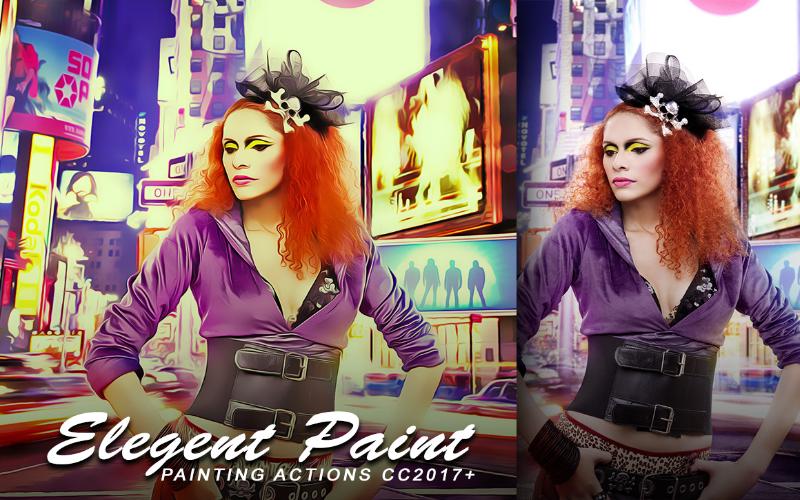 elegant paint - painting action