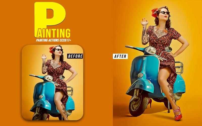 painting - painting action painting - painting action