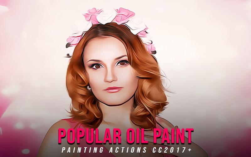 popular oil paint - painting action