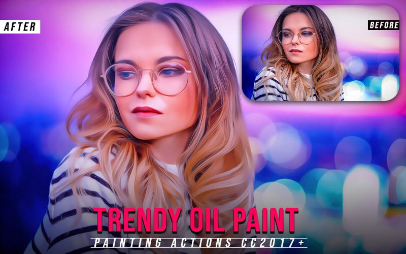 trendy oil paint - painting action trendy oil paint - painting action