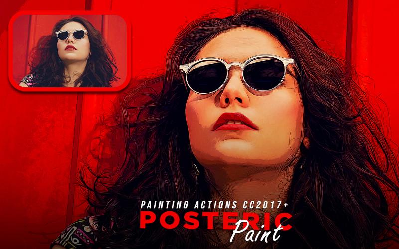 posteric paint - painting action posteric paint - painting action