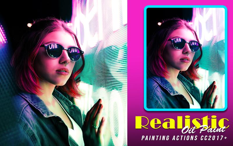 realistic oil painting action realistic oil painting action