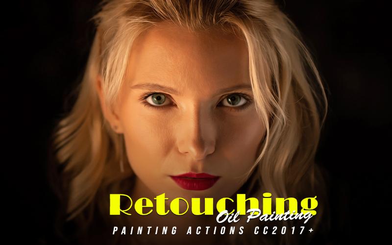 retouch oil painting action retouch oil painting action