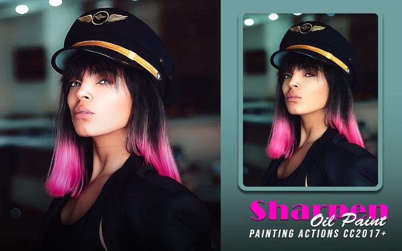 sharpen oil paint action sharpen oil paint action