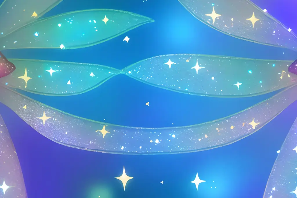 A preview image of a bright blue Fairy-Dust Texture included in the photoshop textures pack