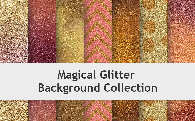 Magical Glitter Background Collection: preview images