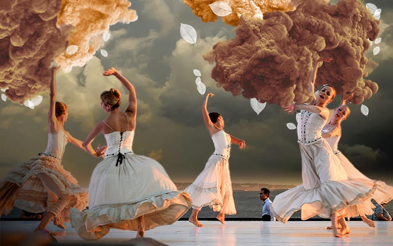 One of the clouds overlay applied to an image