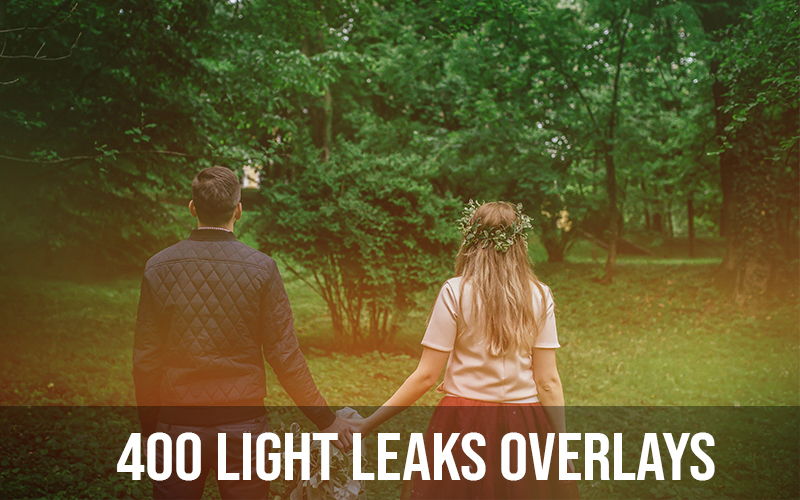 400 Light Leaks Photo Overlays