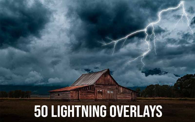 50 Lightning Overlays
