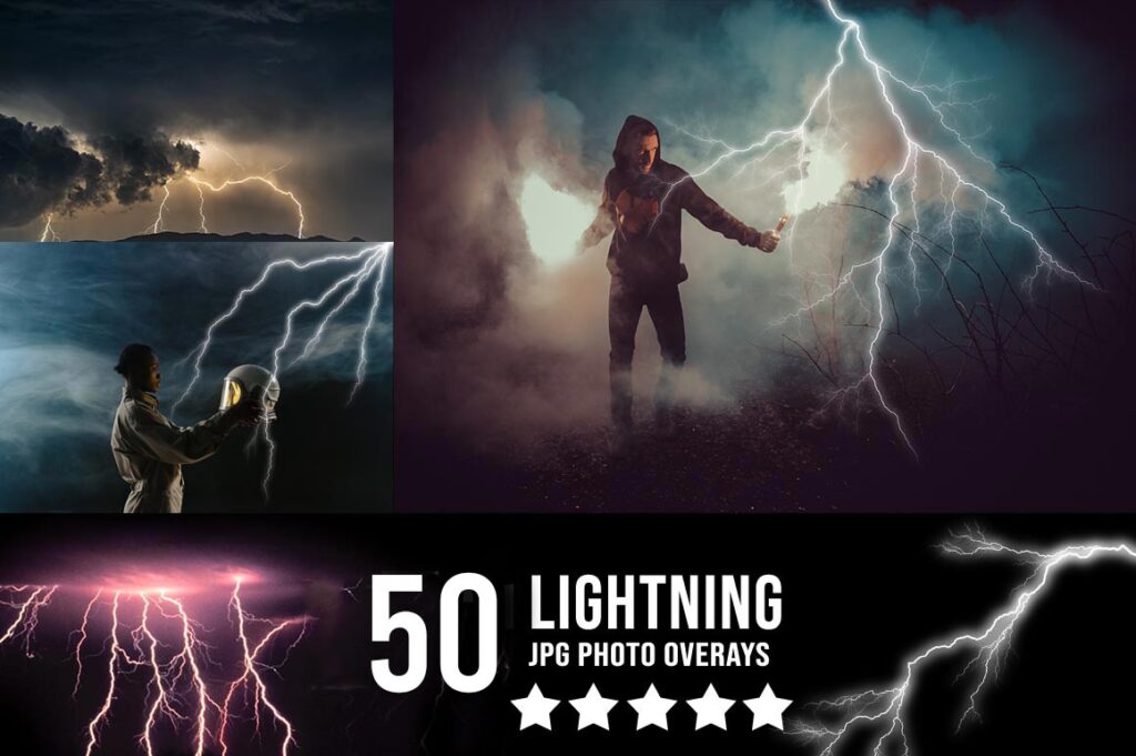 Lightning Photo Overlays