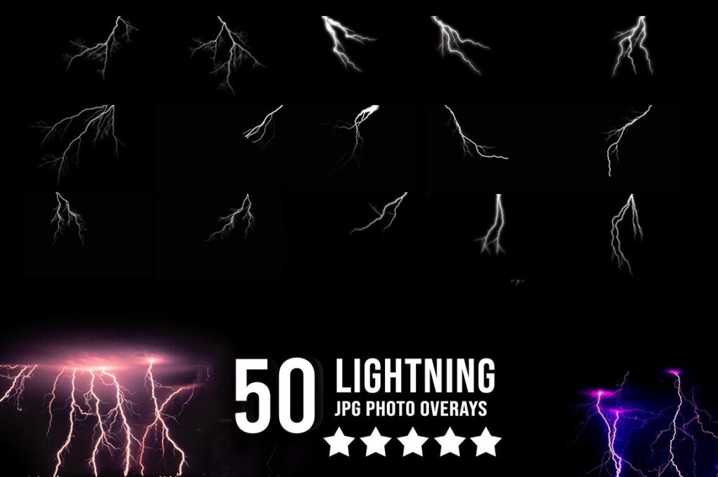 Lightning Photo Overlays