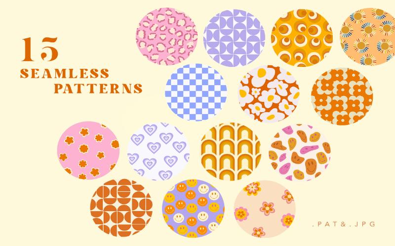 retro seamless patterns