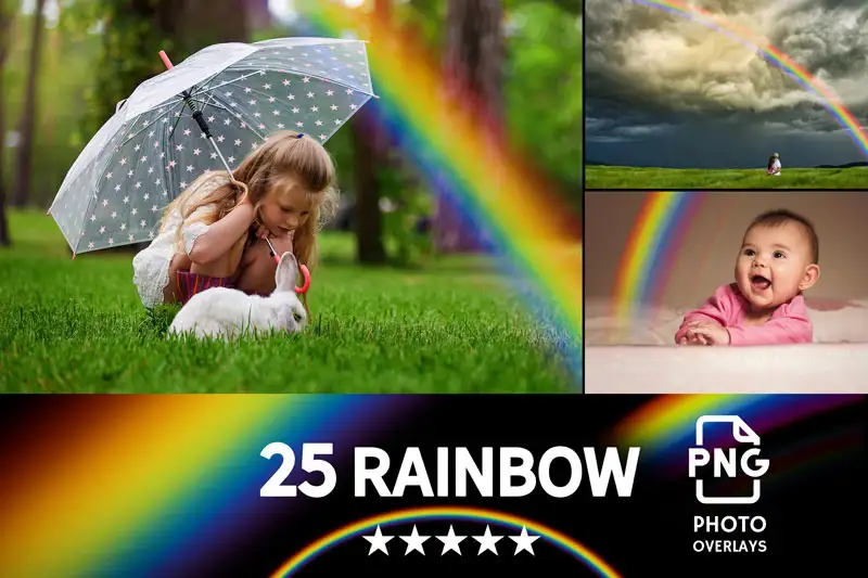 Rainbow Photo Overlays